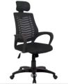 CW-EC-05PB (V-mash Black Revolving Chair with Headrest) - chair. 