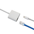 Lightning to RJ45 10/100 lightning to Lan converter cable can be used with all devices with lightning to connect internet via LAN cable.. 