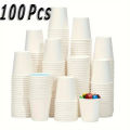 50/100PCS Disposable Small Paper Cup Tasting Cup  Perfect for Coffee Candy Juice Home Supermarket Holiday Party Activities. 