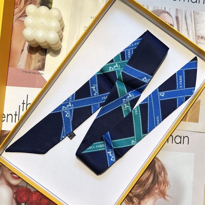 1PC%20Korean%20Autumn%20Hot%20Sale%20Fashion%20Luxurious%20Ladies%20Leisure%20Decoration%20Twill%20Long%20Strip%20Streamer%20Silk%20Scarf%20Tie%20Bind%20bag%20Ribbon%20-%20Image%205