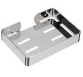 SOAP DISH SQUARE DESIGN CHROME STAINLESS STEEL. 