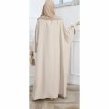 Off-white Butterfly Abaya/ White butterfly abaya/ Kaftan abaya. 