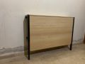 Folding wall bed. 