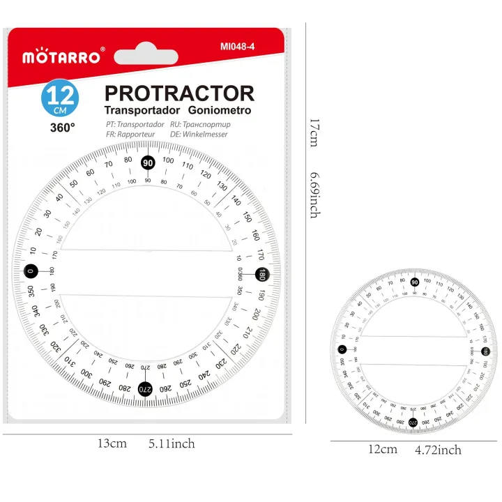 MOTARRO%20360%20Degree%20Pointer%20Protractor%20Circular%2012.5cm%20Transparent%20Plastic%20Ruler%20for%20School%20Office%20Drafting%20Supplies%20Protractor%20-%20Image%205