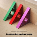 Aluminum Woodworking Carving Square Angle Ruler; Precision Right Angle Marking Tool; 45/90 Degree. 