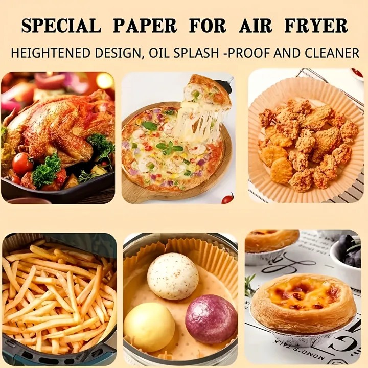 100pcs%20Large%20Circular%20Air%20Fryer%20Paper%20%7C%20High%20Temperature%20Resistant,%20Suitable%20for%20Oven,%20Microwave,%20Barbecue%20Cooking%20-%20Image%205