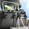 Car Back Seat Hook Hanging Storage Mobile Phone Holder Stand Lazy Rear Seat Phone Headrest Bracket For iPhone Samsung All Phones. 