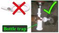 Bottle Trap 1 1/2 Sink Fittings Pvc. 