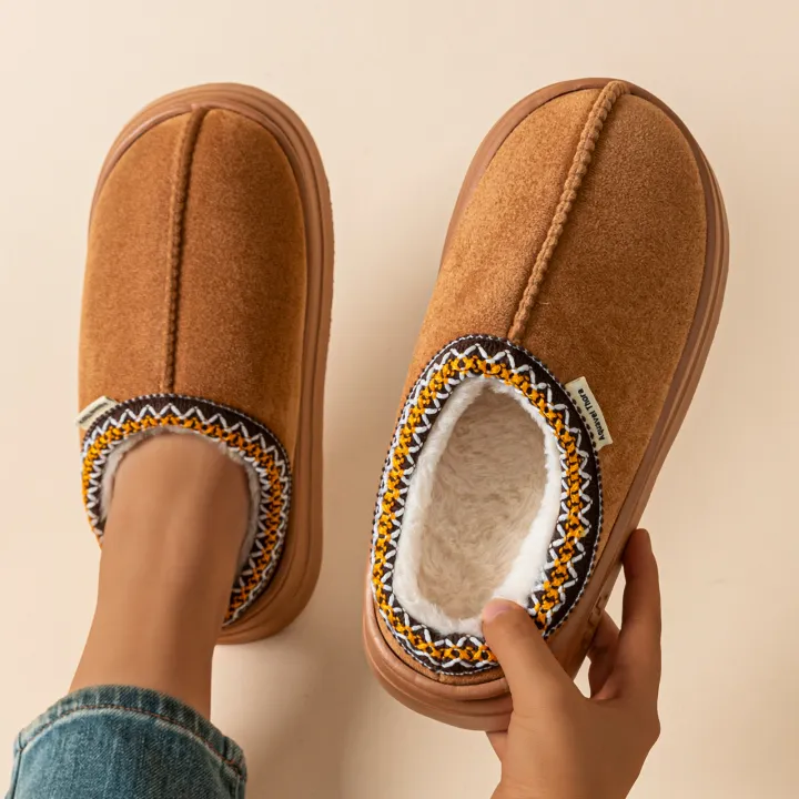 Winter%20Anti-slip%20Women's%20Soft%20Slipper%20Boots%20Fashion%20Couples%20Outdoor%20Casual%20Indoor%20Fuzzy%20Warm%20Comfort%20Men%20Plush%20Houseshoes%20Girls%20-%20Image%203
