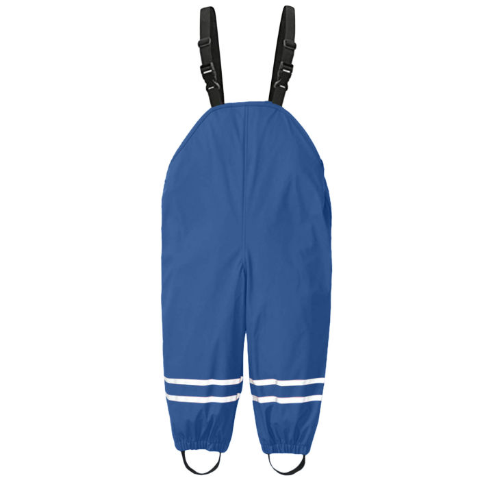 Children's%20Novelty%20Solid%20Color%20Pocket%20Fashion%20Raincoat%20Fashion%20Boy%20and%20Girl%20Adjustable%20Strap%20Beach%20Long%20Romper%20-%20Image%205