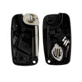YIQIXIN Folding Remote Car Key Shell Cover For Fiat 500 Punto Ducato Stilo Panda EVO Bravo Doblo Qubo Idea 3 Button Black Blue.