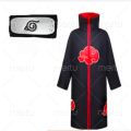 Anime Hokage Akatsuki Cosplay Ninja Costume Cloaks with Headband Pain Uchiha Itachi Sasuke Sasori Kakuzu Comic Con Clothes. 