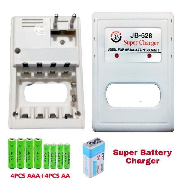 JB 628 AA AAA 9V Battery Charger