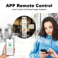 Manhot WiFi 63A Smart Circuit Breaker Swith Double Breaker N+L Line Function Voltage Current Protection Work Tuya App Control. 