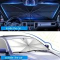 Car Sunshade Umbrella For Auto Shading Car Sun Shade Protector Parasol Summer Sun Interior Windshield Protection Accessories.