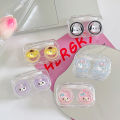 Cute contact lens case glasses case portable creative contact lens case. 