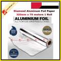 Diamond Aluminum Foil Paper 300mm x 75 meters 1 Roll. 
