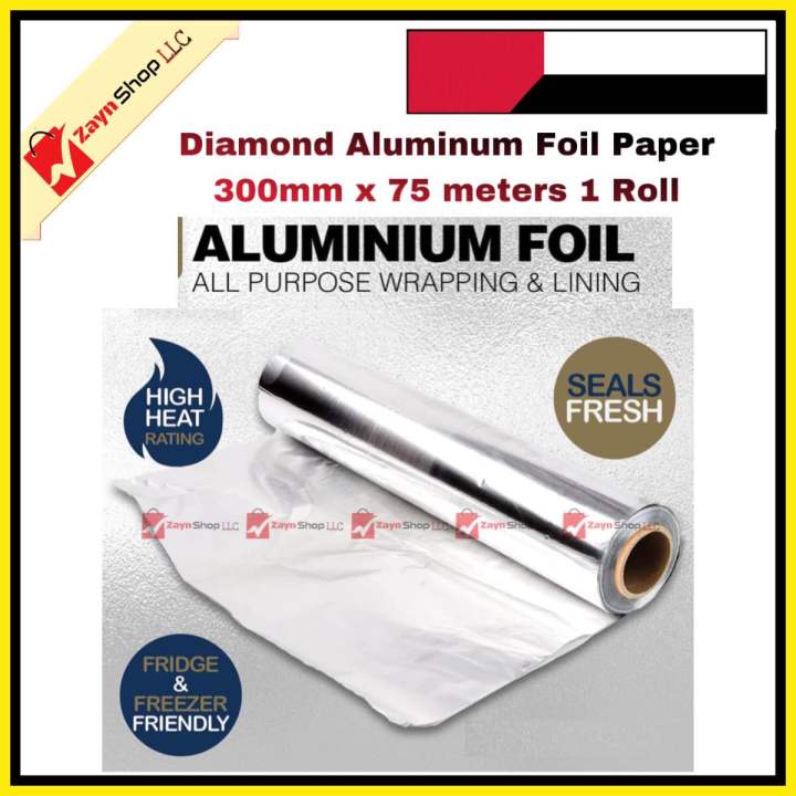Diamond%20Aluminum%20Foil%20Paper%20300mm%20x%2075%20meters%201%20Roll%20-%20Image%202