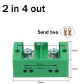 Single phase 2-in 4 / 6 / 8 / 12 outgoing terminal box household distribution box junction box terminal block 220 V. 