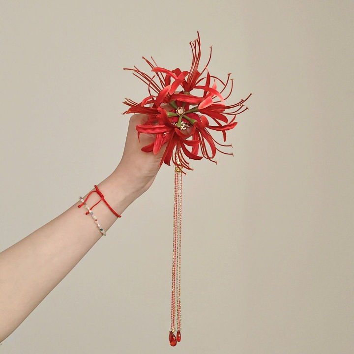 Retro%20Red%20Spider%20Lily%20Tassel%20Hair%20Clip%20Fabric%20Flower%20Hairpin%20Bride%20Hairwear%20Countryside%20Style%20Hair%20Accessories%20-%20Image%204