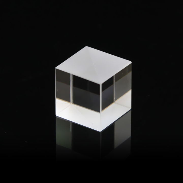 Optical Glass Cube 30mm Beamsplitters Prism Semi-Reflective and Semi-Transmissive Splitting Prism