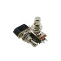 Miwayer 5/10Pcs Momentary Soft Guitar Footswitch - 12mm Thread, 2 Pin SPST NO, Quiet Push Button for Amp, DIY Pedal Projects. 