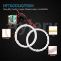 2 PCS 12V COB Angel Eyes LED Car Halo Ring Lights With Shell Cotton Lights 60mm 70mm 80mm 90mm 95mm 100mm 110mm 120mm Car Lights. 