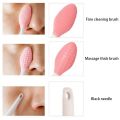 1pc Silicone Lip Scrub Brush Soft Double-sided Exfoliating Lip Brush Cleaning Face Nose Lip Beauty Tool for Men and Women. 