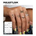 Henna Finger Tattoo (10) Temporary Tattoo,Lasts To 15 Days New Technology Magic Waterproof Semi Permanent Sticker.. 