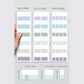 Morandi Colors Index Stickers, Light Color Index Notes, Transparent Writable Folder Sticky Notes. 