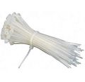 Cable tie white clip Nylon cable tie wire zip ties self locking 8 inch (100 piece packet). 