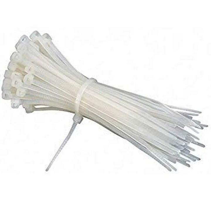 Cable%20tie%20white%20clip%20Nylon%20cable%20tie%20wire%20zip%20ties%20self%20locking%208%20inch%20(100%20piece%20packet)%20-%20Image%202