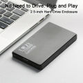 2.5 SSD Enclosure with USB C Adapter, Internal Solid State Drive Case Read SATA to USB3.0 Tool-Free for 2.5 Inch SSD Hard Drive. 