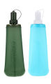 250ML 500ML TPU Soft Folding Water Bottles BPA-Free Collapsible Flask for Hydration Pack - Ideal for Running Hiking Cycling. 