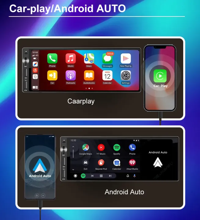 IPS%206.9%20Inch%201Din%20Carplay%20Android%20Auto%20Car%20Radio%20Multimedia%20Video%20MP5%20Player%201%20Din%20No%20DVD%20with%20Bluetooth%20Stereo%20USB%20Charging%20-%20Image%203
