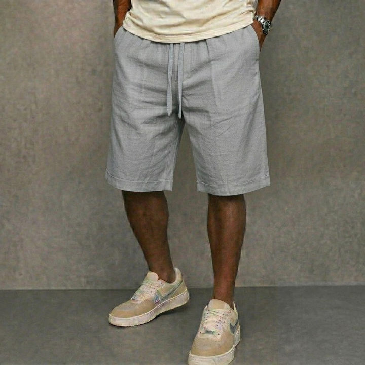Summer%20Mens%20Solid%20Cotton%20Short%20Pants%20Lightweight%20Gym%20Man%20Casual%20Oversize%20Linen%20Pants%20Men%20Jogger%20Beach%20Hawaiian%20Loose%20Short%20Man%20-%20Image%204