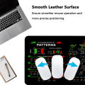 Candlestick Patterns Leather Desk Pad Mouse Protector Non-Slip Large Mouse Pad Home &Office Desk Mat PU Leather Laptop Desk Pad.
