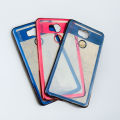 Infinix Zero 4 Plus X602 Transparent Waterproof Back Cover Case with Color Border, Shockproof and Scratch-Resistant Design. 