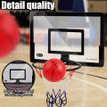 Mini Plastic Basketball Hoop, Indoor Basketball Backboard, Plastic Foldable Basketball Hoop, No Installation Required. 