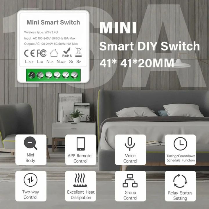ZigBee/WiFi%20Smart%20Light%20Switch%2016A/20A%20Smart%20Home%20Automation%20DIY%20MINI%20Breaker%20Supports%202%20Way%20Work%20With%20Tuya%20Alexa%20%20Home%20lightify%20-%20Image%202