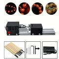 Mini Lathe Machine Tool, 12-24V Woodworking DIY Wood Lathe Milling Machine  - Grinding Polishing Beads Drill Rotary Tool Set. 
