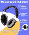 ZOHAN Kids Ear Protection Earmuff Adjustable Muffs Safety Noise-proof Ear Defenders for Toddler Autism Children Outdoor Sleeping.