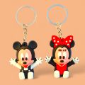Pair Of Key Chain Silicon Materials, Tom & Jerry and Mickey Mouse Cartoon Characters Key Chain. 