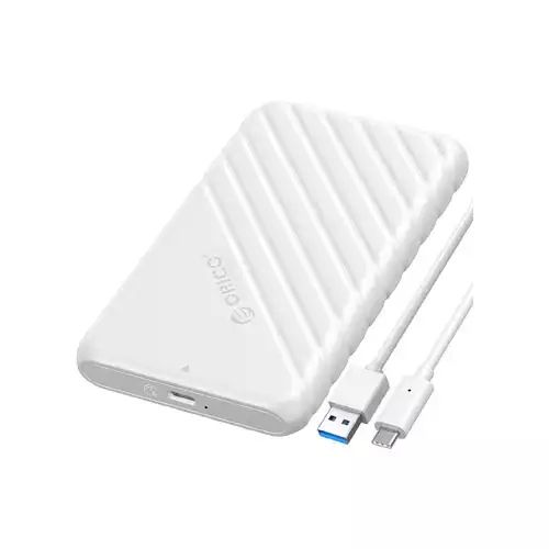 O-R-I-C-O 25PW1-U3 2.5-inch USB 3.0 Micro-B Hard Drive Enclosure. This product is designed to house a 2.5-inch SATA HDD or SSD, turning it into an external storage device. 