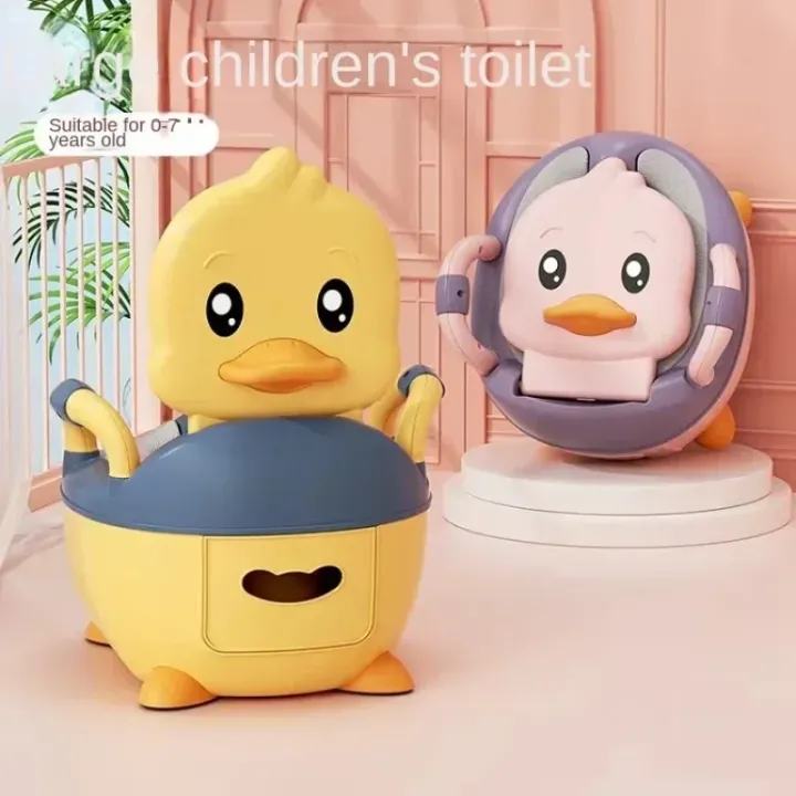 Potty%20Training%20Toilet%20for%20Kids%20Household%20Cute%20Cartoon%20Duck%20Soft%20Hard%20Cushion%20Clamshell%20Waist%20Guard%20Toilet%20Baby%20Toilet%20Supplies%20-%20Image%204
