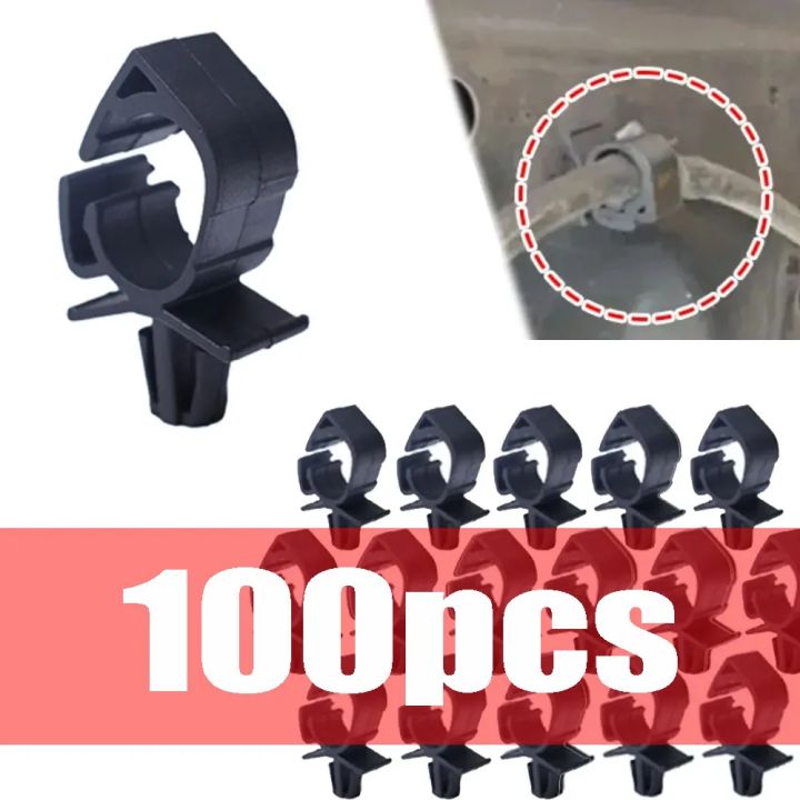 Car Wiring Harness Fastener Fixed 100-5pcs Retainer Clip Automobile Pipe Tie Wrap Cable Clamp Oil Beam Line Hose Bracket Tools
