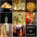 10 20 30 LED 1M 2M 3M Cork Shaped Silver Copper Wire String Fairy Light Wine Bottle for Glass Craft Christmas DIY Party Decor. 