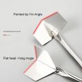 Stainless Steel Yin and Yang Angle Plasterboard Putty Leveling Tool Angle Puller Knife Cleaning Wall Plaster Construction Tools. 