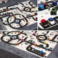 130*100CM Road Map Carpet For Kids Parking Lot Roadmap 83*58CM City Traffic Map of Road Carpet Traffic Signs Baby Play Mat Toys. 