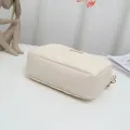 Rilibegan Embroidered Camera Bag PU Material Casual Small Square Bag Versatile Single Shoulder Bag Printed Shoulder Strap. 
